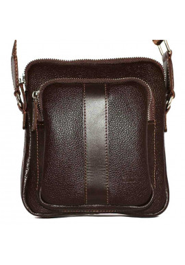 Фото Брендовая сумка для мужчины кожаная Vatto коричневая глянцевая