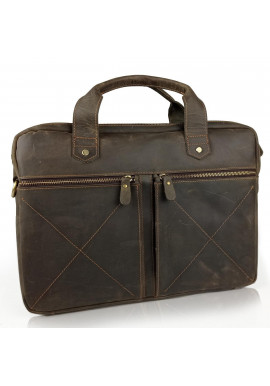 Фото Винтажная сумка для ноутбука коричневая Tiding Bag D4-012R