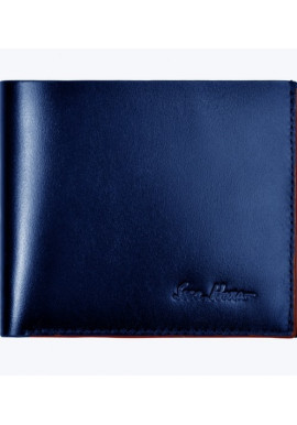 Фото Бумажник мужской кожаный ISSA HARA синий
