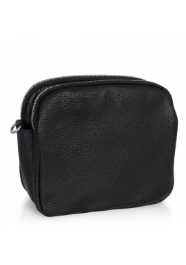 Фото Женская черная кожаная сумка на плечо Grays F-FL-BB-3844A