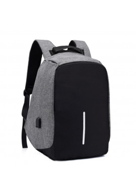 Фото Текстильный серый мужской рюкзак для ноутбука Tiding Bag BPT01-CV-9001G