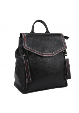 Фото Женский кожаный рюкзак черного цвета F-A25F-FL-88805WA