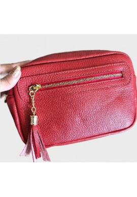 Фото Красная сумочка через плече Firenze Italy F-IT-9825R