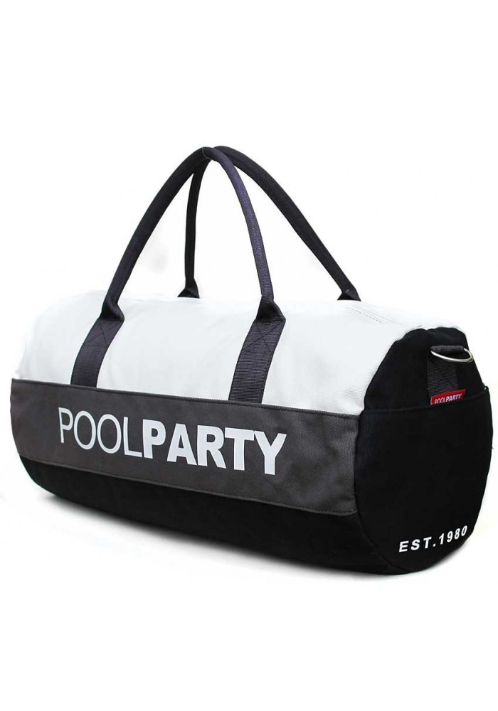Фото Спортивная сумка Poolparty Gymbag Black Grey