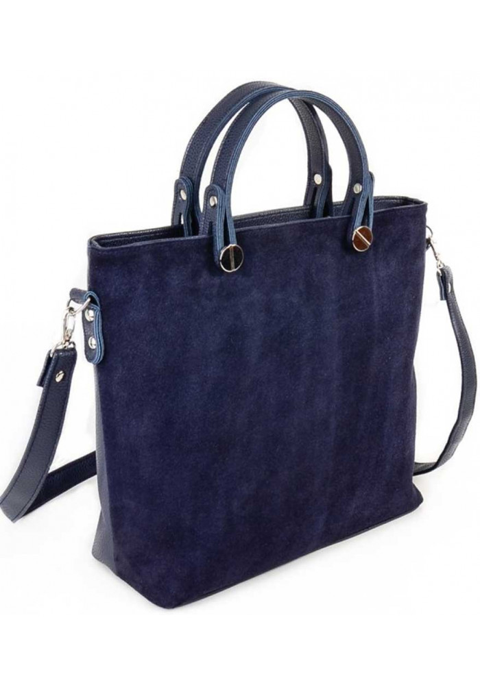 Фото Женская сумка замшевая Камелия синяя М61-замш-39
