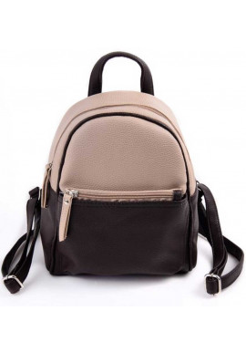 Фото Маленький женский рюкзак Камелия бежево-коричневый