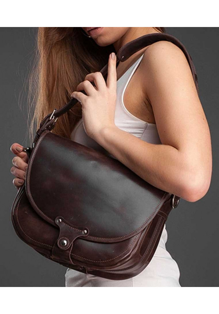 Женская сумка из натуральной кожи через плечо