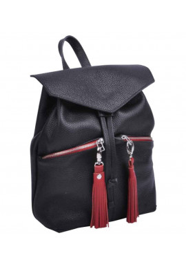 Фото Кожаная сумка-рюкзак женская Balance Black New