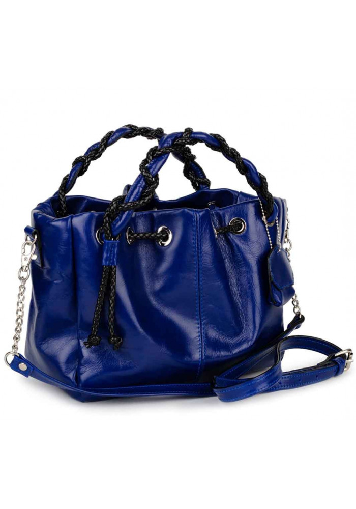 Фото Стильная женская кожаная сумка BBAG ROBERTA ROYAL BLUE
