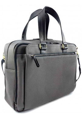 Фото Серая кожаная мужская сумка для багажа VATTO