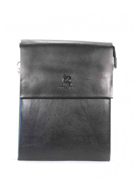 Фото Черная мужская сумка через плечо Gorangd 886-3-blk