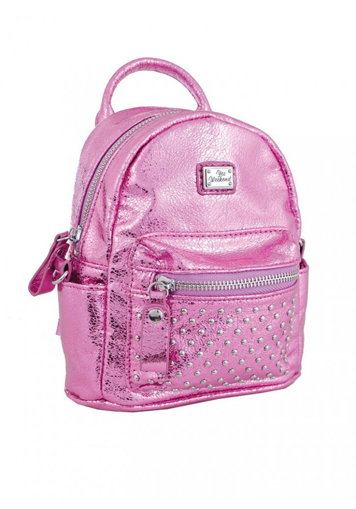 Фото Розовый женский рюкзак мини YES WEEKEND